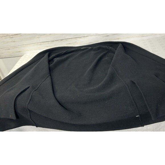 Jenni Kayne Wool Yak Knit Open Front Sweater Coat Cardigan POCKETS Black SMALL - Picture 11 of 14
